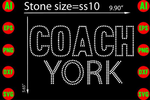 COACH York Rhinestone Templates Design