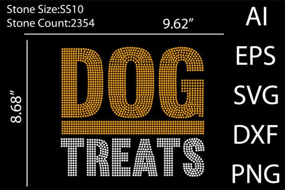 Dog Treats Rhinestone Templates: Graphics & T-Shirt Designs