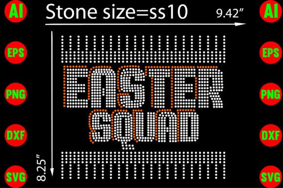 Easter Squad Rhinestone Templates Design: Graphics for T-Shirt Designs