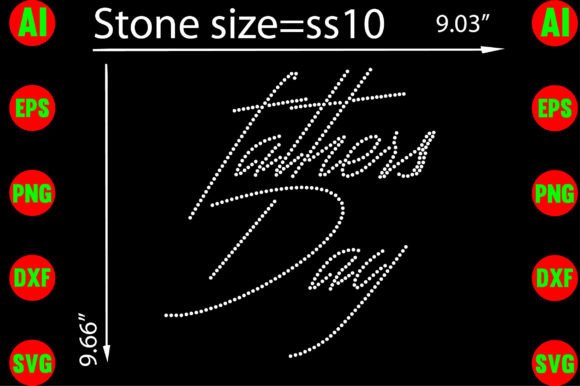 Fathers Day Rhinestone Templates Design