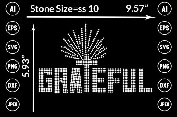 Grateful Rhinestone Templates Design