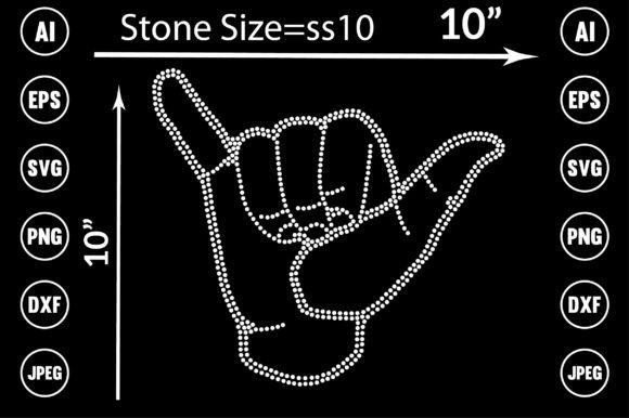 Hand Rhinestone Templates