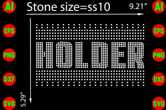Holder Rhinestone Templates Design Graphics