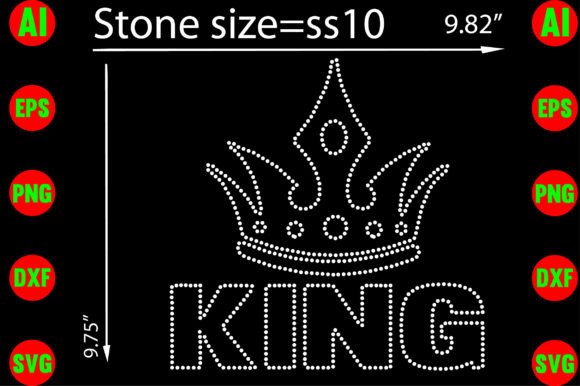King Rhinestone Templates