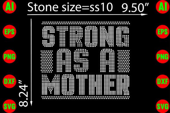 Mother Day Rhinestone Templates Design