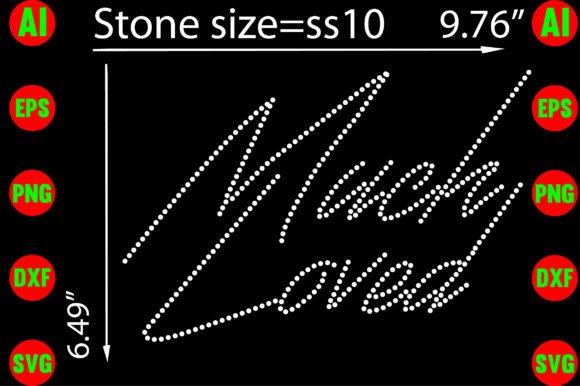 Much Loved Rhinestone Templates Graphics
