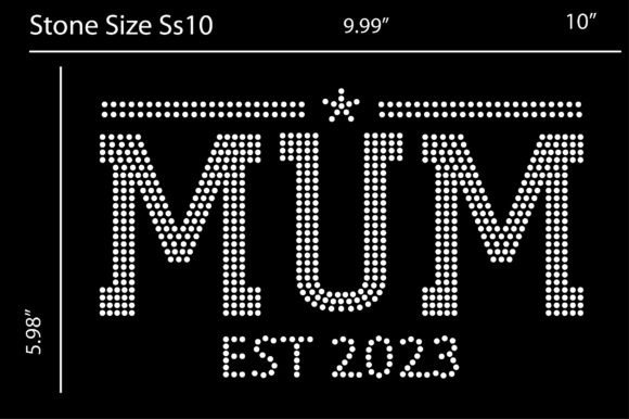 Mum, Rhinestone Design Templates