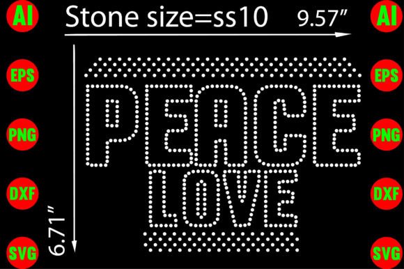 Peace Love Rhinestone Templates: T-Shirt Graphics & Brand Design Review