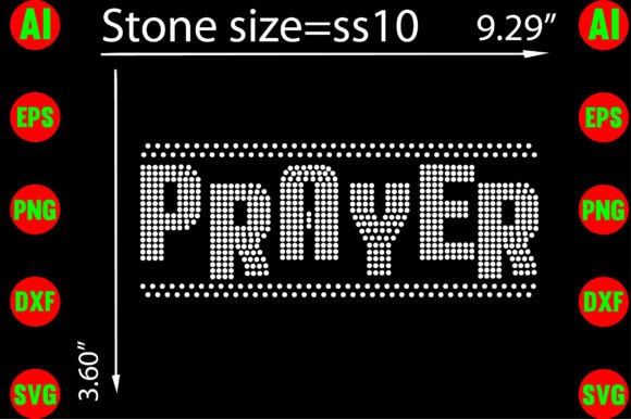 Prayer Rhinestone Templates Design Graphics