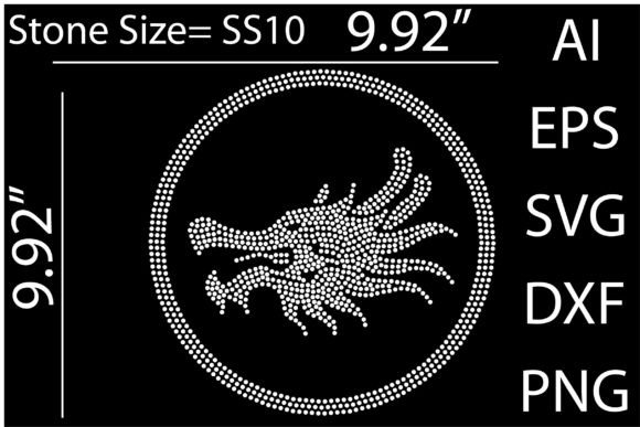 Printable Dragon Rhinestone Templates: Graphics Review