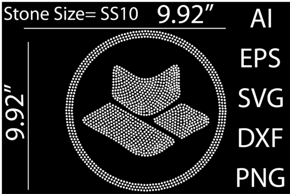 Printable Logo Rhinestone Templates D: Graphics for T-Shirt Designs