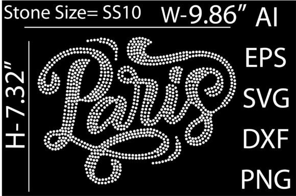 Printable Paris Rhinestone Templates D: Graphics for T-Shirt Designs