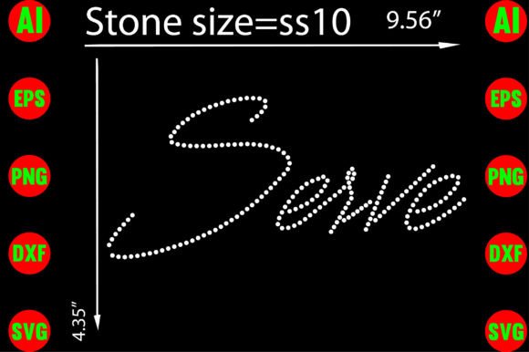 Serve Rhinestone Templates for Graphics and T-Shirt Designs