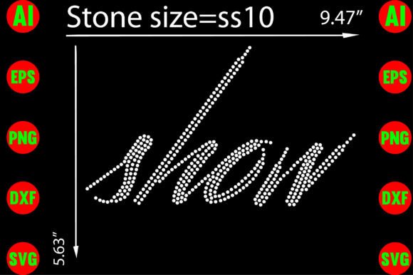 Show Rhinestone Templates Design: Graphics for T-Shirt Designs
