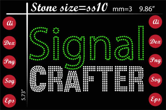 Signal Crafter Rhinestone Templates: T-Shirt Graphics for Branding
