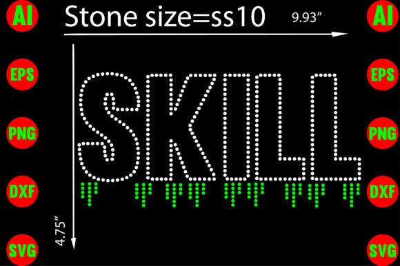 SkiLL Rhinestone Templates Design for Graphics