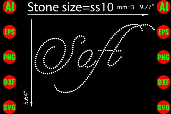 Soft Rhinestone Templates Design for T-Shirt Graphics