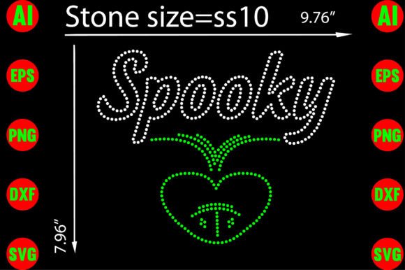 Spooky Rhinestone Templates: Graphics & T-Shirt Designs