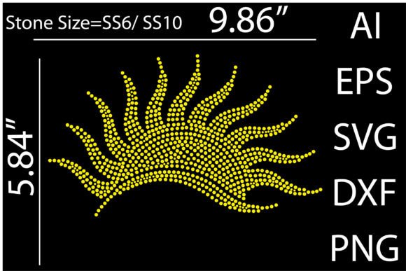 Sun Rhinestone Graphics: T-Shirt Design Must-Have