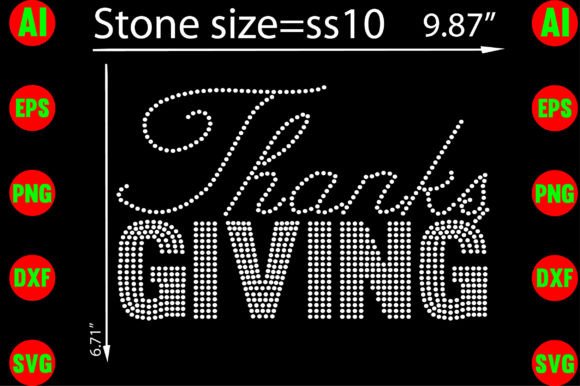 Thanksgiving Rhinestone Templates Graphics