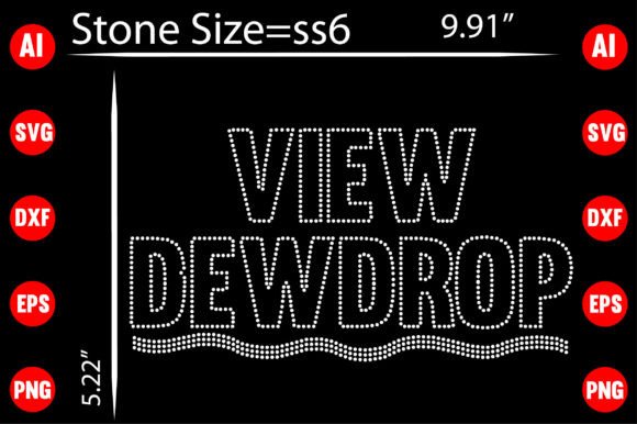 View Dewdrop Rhinestone Graphics & T-Shirt Designs