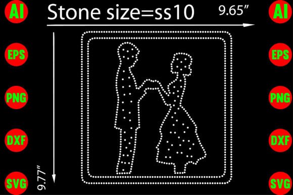 Woman and Man Rhinestone Templates Review